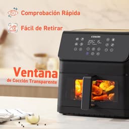 Luchtfriteuse 6,2 liter met venster, 12 functies en instelbare temperatuur 75-205 °C — thumbnail 4