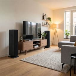 Audizio Arco passieve HiFi speakerset - Vloerstaande zuil luidsprekers - 320W - Zwart — thumbnail 5