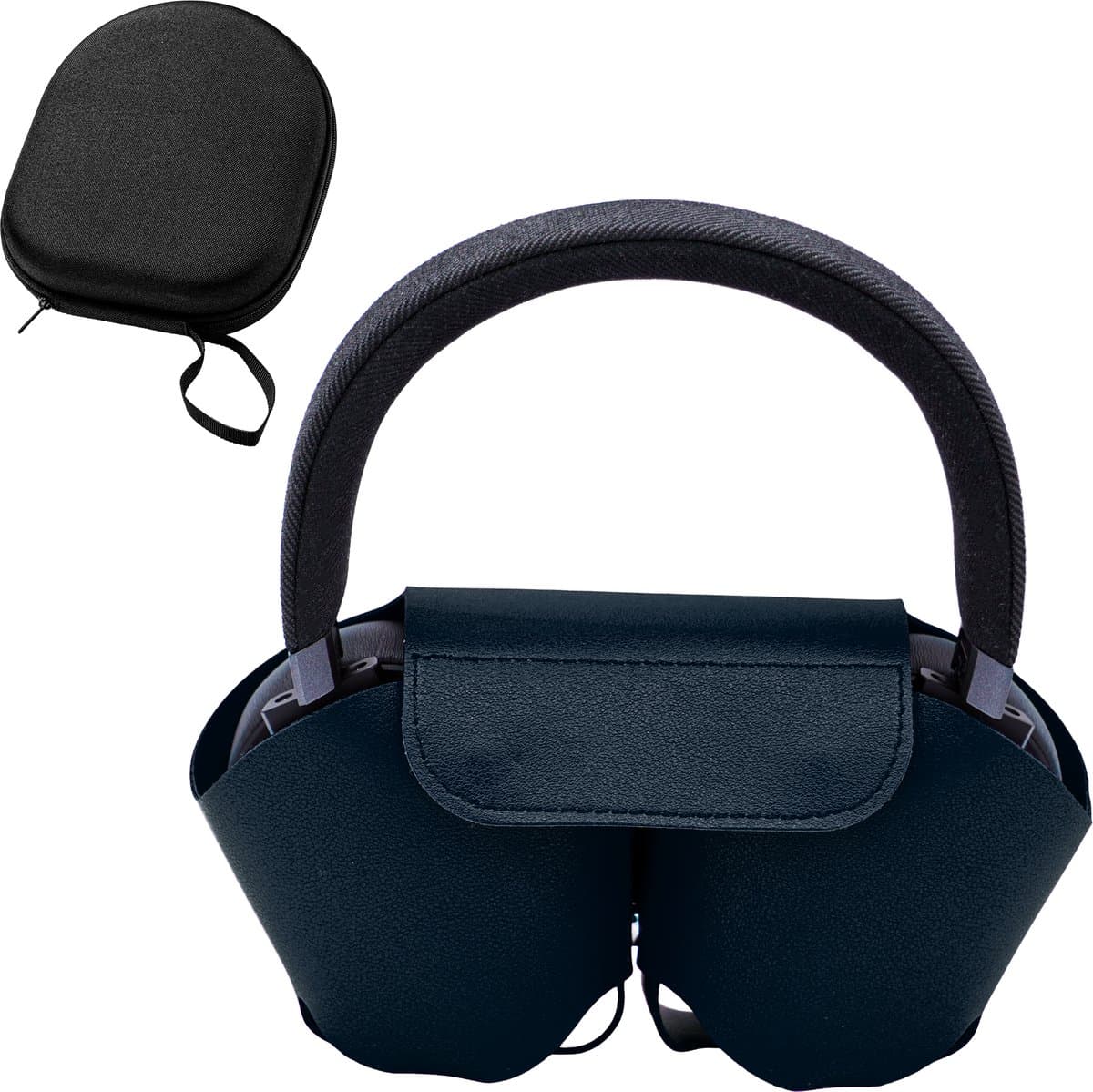 Case geschikt voor AirPods Max - Blauw - Cover - Hoesje - Volledige Bescherming - Stevig — afbeelding 1