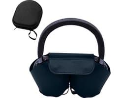 Case geschikt voor AirPods Max - Blauw - Cover - Hoesje - Volledige Bescherming - Stevig