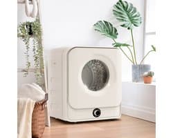 STILVORA Wasdroger – 3 Kg Tot 4,5 Kg – Wandmontage – ABS En Staal – Wit – 5 Programma’s Voor Kleine Wasruimtes – Oververhittingsbeveiliging