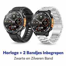 Hibousee Smartwatch Heren & Dames met Belfunctie – 100+ Sportmodi – Hartslagmeter – Waterdicht – Fitness Tracker – Zaklamp – Geschikt voor iOS & Android — thumbnail 2