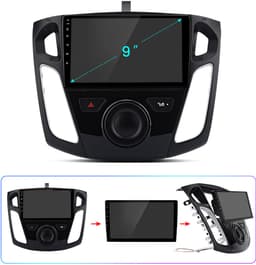 Junsun Android 15 Autoradio Geschikt Voor Ford Focus MK3 2012-2018 Accessoires, 2GB+64GB, Draadloze CarPlay, DAB+, GPS-Navigatie, Bluetooth, 9-inch Touchscreen, DSP, Quad-core processor — thumbnail 2