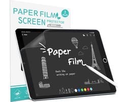 2x Paperlike Screenprotector voor iPad 10.2 inch (7e, 8e, 9e Gen) - Matte Beschermfolie voor Tekenen & Notities