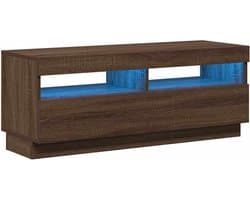 TV Meubel met LED Verlichting 100x35x40 cm - Stijlvolle Media Kast