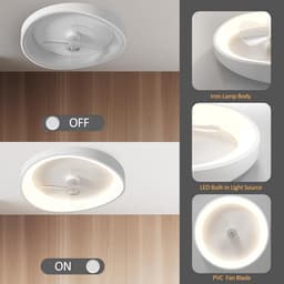 Plafondventilator met Verlichting en Afstandsbediening - Stil en Trillingsvrij — thumbnail 3