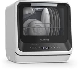 Klarstein Vaatwasser Amazonia Mini - Compact Aanrechtblad, 7 Programma's, 5L Tank of Directe Aansluiting, Energie-efficiëntieklasse D, Stil 58dB, Digitaal Display, Draagbaar Tafelblad voor Kleine Keukens, Zwart - Dishwasher — thumbnail 12