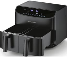 GOURMETmaxx Airfryer met Dubbele Kamer 2x3,5 L Zwart met Touchdisplay en Timer Energiezuinig Frituren 10 Programma’s 2400 W — thumbnail 10