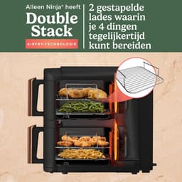 RFWR® Dubbele Lades Airfryer XL met 9,5L Inhoud - Ruimtebesparend Ontwerp voor 8 Porties — thumbnail 4