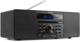 DAB radio met CD speler, Bluetooth, USB mp3 speler en radio - Stereo - Zwart - Audizio Prato — thumbnail 1