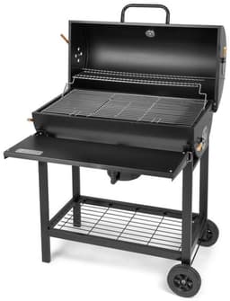 Houtskoolbarbecue met Deksel en Wielen Fieldmann FZG 1007 Zwart — thumbnail 4