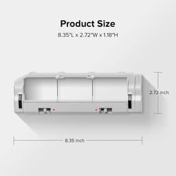 Rubberen beschermkap voor hoofdborstel - Geschikt voor Roborock C1, T6-serie, T7 PRO, E2, E3, E4, E5, S4, S4 Max, S5, S5 Max, S6 , S6 MaxV en S6 Pure robotstofzuigers - Accessoires voor roterende borstel - Wit — thumbnail 4