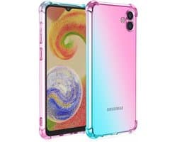 Allecto Plus - Case voor Samsung Galaxy A05 4G - Ultra Slim - Kleurverloop - Helder - Anti-vuil - Zacht - Schokbestendig - TPU Bumper - Roze/Groen