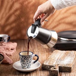 Klausberg Espressokoffiezetapparaat KB-7845 – 6 Kopjes – RVS – Geschikt voor Inductie - Espresso Maker - 300ml - Percolator — thumbnail 4