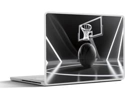 Laptop sticker - 17.3 inch - Basketbal - Basketbalveld - Lichtlijnen - 40x30cm - Laptopstickers - Laptop skin - Cover