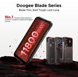 DOOGEE Blade 20 Pro - Robuuste Smartphone - Robuuste Telefoon - 24GB RAM + 256GB ROM（2TB/TF) - 11800mAh/18W - 6.6 Inth HD+ IPS+90Hz - 125dB Luidsprekers - Nachtzichtcamera - Face ID - Triple card slot - Zilver — thumbnail 2
