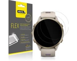 dipos – 2x Beschermfolie geschikt voor Garmin Forerunner 970 | 3D Full Cover Screenprotector | 100% Passend