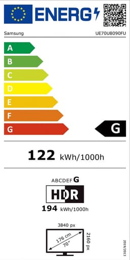 Samsung UE70U8090F - 70 inch - 4K LED - 2025 — thumbnail 2