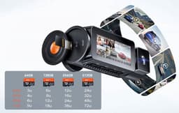 Vantrue N5 2K QuadHD 4CH Wifi GPS 360 graden dashcam voor auto - Vier camera's met 360 graden zicht - Wifi en GPS - Parkeermodus — thumbnail 5