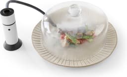 Hendi Rookpistool incl. slang + Glazen stolp Ø27,5x(H)14cm - Rookapparaat koud roken - Smoking gun - Food smoker — thumbnail 1
