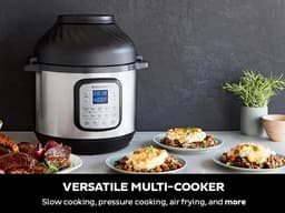 Instant Pot Duo Crisp 11-in-1 Multicooker met Airfryer 5,7L- Snel onder druk koken,Slow cooking, Sauteren, Stomen, Sous vide, Warmhouden, Snel frituren, Braden, Bakken, Roosteren, Drogen — thumbnail 5