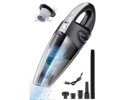 Draadloze Kruimelzuiger - Opzetstukken - Snoerloos - Stofzuiger Nat & Droog - HEPA Filter - Zwart