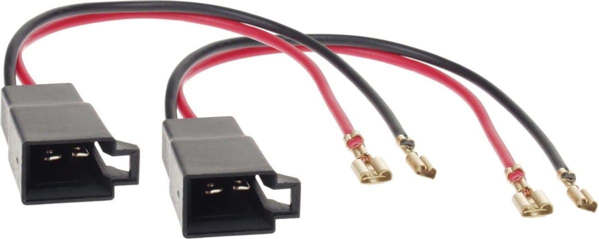 Speaker Adapter Kabel(2x) Div.modellen Opel-Renault-Seat-VW-Citroën-Nissan-Mercedes-Dacia-Skoda-Seat — afbeelding 1