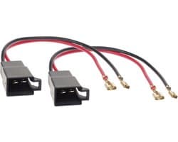 Speaker Adapter Kabel(2x) Div.modellen Opel-Renault-Seat-VW-Citroën-Nissan-Mercedes-Dacia-Skoda-Seat
