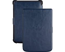 Hoes Geschikt voor Pocketbook Touch HD 3 - Luxe E-reader Bescherm Case - Hoesje Book Cover - Donkerblauw