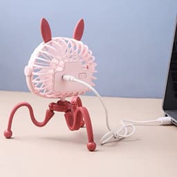 360° Rotating Handheld Fan - Ultra Quiet Clip-on Fan voor Strollers en Personal Gebruik — thumbnail 4