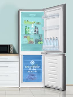 Heinrich´s HKS 3091 Koel- en vriescombinatie 175 liter - koelvolume 122 l, vriesvak 53 l - stil 39 dB - energieklasse E - inox — thumbnail 5