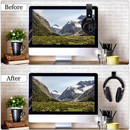 Aluminium hoofdtelefoonhouder met sterke bevestiging — thumbnail 3