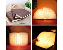 Draagbare LED Tafellamp voor Boeken en Sfeerverlichting - Oplaadbare Vintage Nachtlamp - Perfect voor Binnen en Buiten
