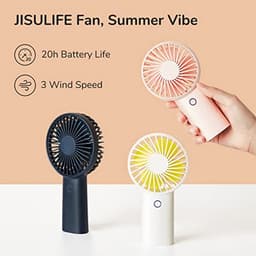 Draagbare Handventilator met 20 Uur Werktijd en 4000 mAh Batterij - USB Oplaadbare Mini Ventilator voor Reizen en Make-up — thumbnail 3