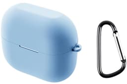 Telestore - hoesje geschikt voor Samsung Galaxy Buds3 FE / Buds 3 / 3 Pro soft case cover - licht blauw - TPU hoesje Beschermhoes - Samsung Galaxy Buds3 FE / Buds 3 / 3 Pro Cover - Buds3 hoesje - gel hoesje met sleutelhanger — thumbnail 1
