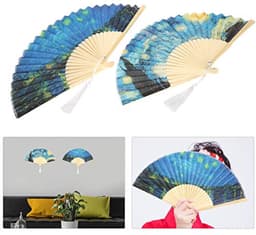 Opvouwbare Handventilator Set met Bloemenprint voor Dansen en Decoratie — thumbnail 5