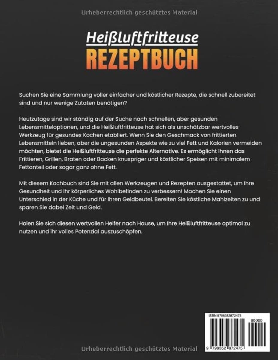 Kochbuch voor Heißluftfritteuse: Snel en Gezond Koken van Voorgerechten tot Desserts — afbeelding 1