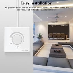 Jadeshay Fan Speed Controller Speed Controller 230V 86 Ceiling Type 10A Speed Controller Fan Wall Mounted LED Dimmer 230V 220V — thumbnail 2