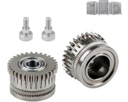 3D printer reserveonderdelen - 3D Printer Nozzles - 2-delige Verfesterde Staal Extruder Tanden, Geschikt voor diverse 3D Printer modellen