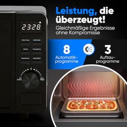 Magnetron met Grill 20L - Draaipleateloze Magnetron met Timer en Ontdooifunctie — thumbnail 2