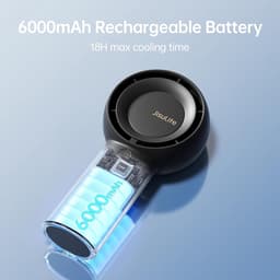 Draagbare Handheld Turbo Ventilator met 18U Koeltijd - USB Oplaadbaar, 5 Snelheden, Ideaal Voor Persoonlijk Gebruik — thumbnail 1
