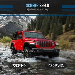 Tech Essentials B100 Dashcam - 720P - Wifi - SD Kaart 64GB - Met Achteruitrijcamera - USB-C - Voor Auto Camera - Voor En Achter - Nachtzicht — thumbnail 3