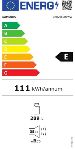 1 inbouw schuifdeurkoelkast 54cm 289l - samsung - BRR29600EWW — thumbnail 2