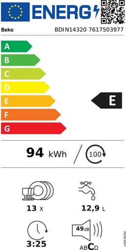 Beko BDIN14320 Volledig ingebouwd 13 couverts — thumbnail 2
