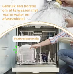 3-laags Roestvrijstalen Airfryer Accessoireset - Stapelbaar, Vaatwasserbestendig voor Ovens & Frituurpotten, Perfect voor Gezond Vakantie Bakken — thumbnail 4