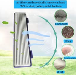 HEPA filters - geschikt voor Neato Botvac D5 / D70 / D75 / D80 / 70E / D85 - Hoogwaardig filter - 20*5.5*2 cm - Paars - 6 stuks — thumbnail 5