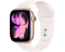 Apple Watch 11 - Wifi + 5G - 42mm - Rose Goudkleurig Aluminium Case with Light Blush Sport Band - S/M