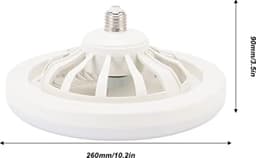 Moderne Inbouw Ceiling Fan met Verlichting 36W voor Binnengebruik - Mini Ventilator met LED Lamp voor Slaapkamer, Woonkamer en Keuken — thumbnail 3