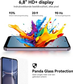 HOTWAV Note 13 Max mobiele telefoon senioren - Smartphone - 256GB - Paars - mobiele telefoon zonder abonnement - 2 jaar garantie - Met Transparante Hoes - 4G Dual SIM — thumbnail 7