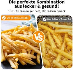 Digitale Heteluchtfriteuse 5,7L met Touch Display en 8 Voorinstellingen — thumbnail 2